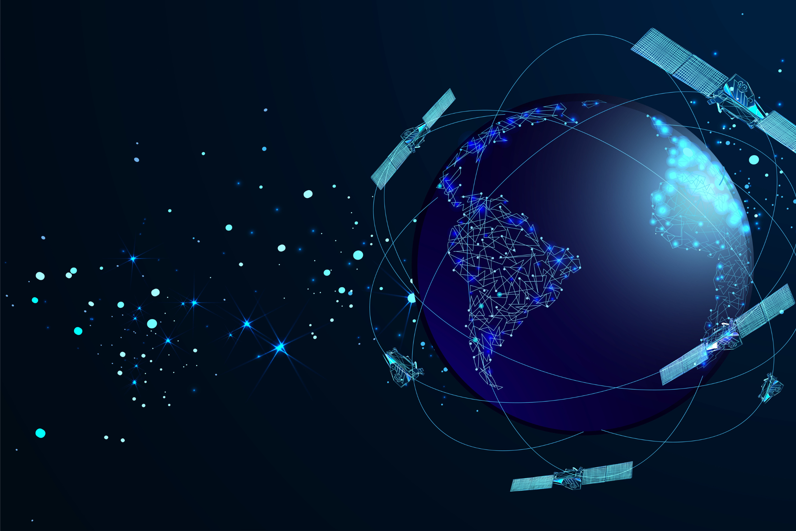 Satellites orbiting Earth