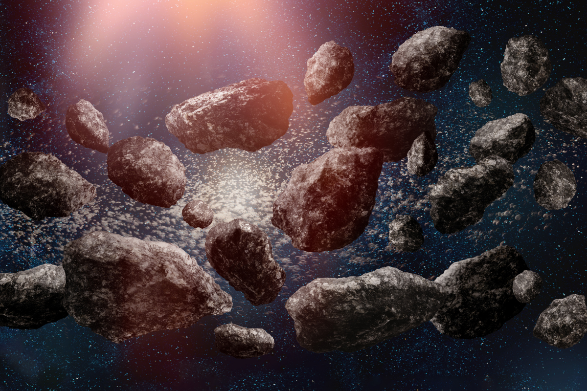 An asteroid belt 